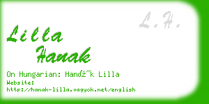 lilla hanak business card